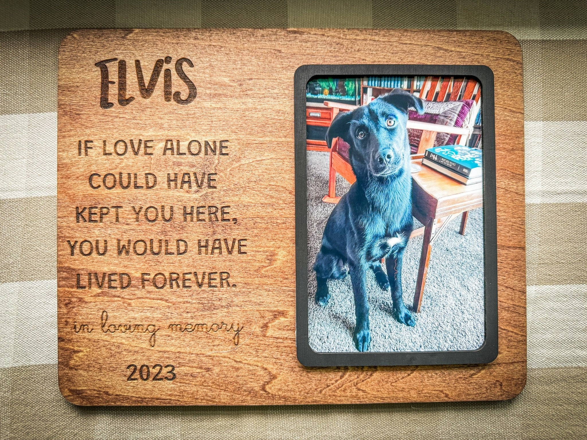 Personalized Wood Pet Memorial Plaque
